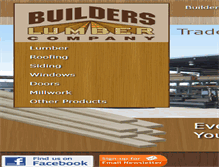 Tablet Screenshot of builderslumber.com
